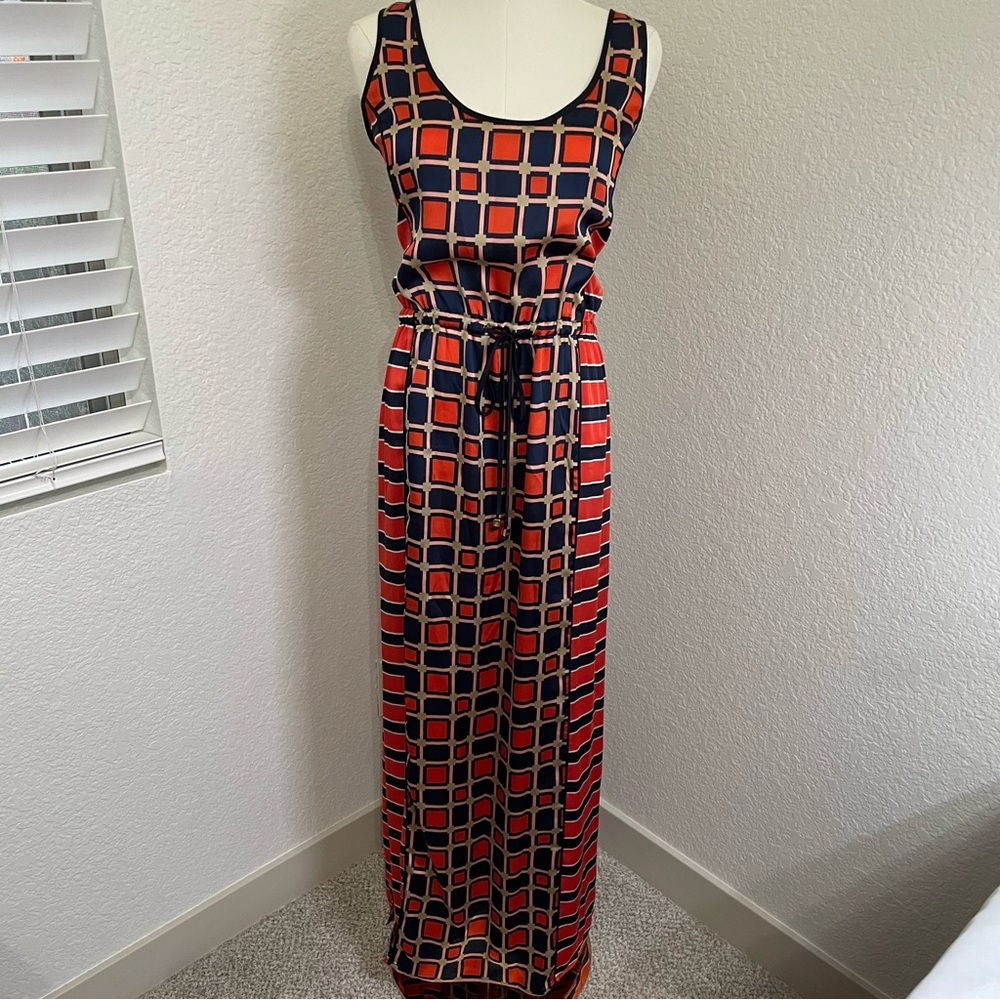 Michael Kors Geometric Print Maxi Dress – Size L